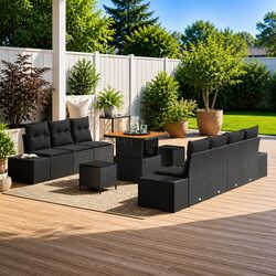 Reliable 10-Piece Outdoor Sofa Set with Comfort