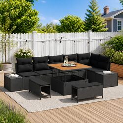 Reliable 9-Piece Outdoor Sofa Set for Comfort