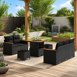 8-Piece Modular Sofa Set for Quality Outdoor Relaxation