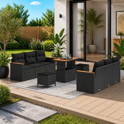 Comfortable 9-Piece Outdoor Sofa Set Built to Last