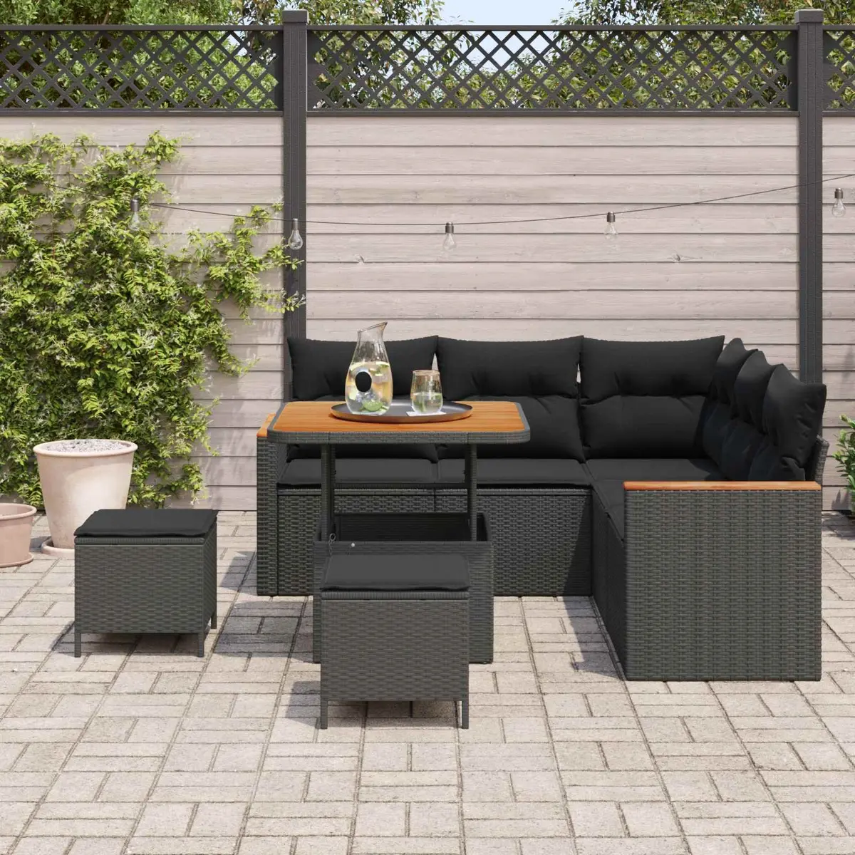 8-Piece Garden Sofa Set for Outdoor Comfort