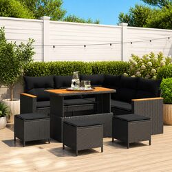 Value-Driven 9-Piece Garden Sofa Set with Comfort and Style