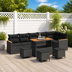Warm and Practical 10-Piece Garden Sofa Set