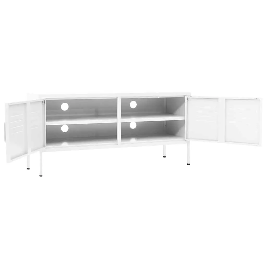 White TV Cabinet for Easy Organization