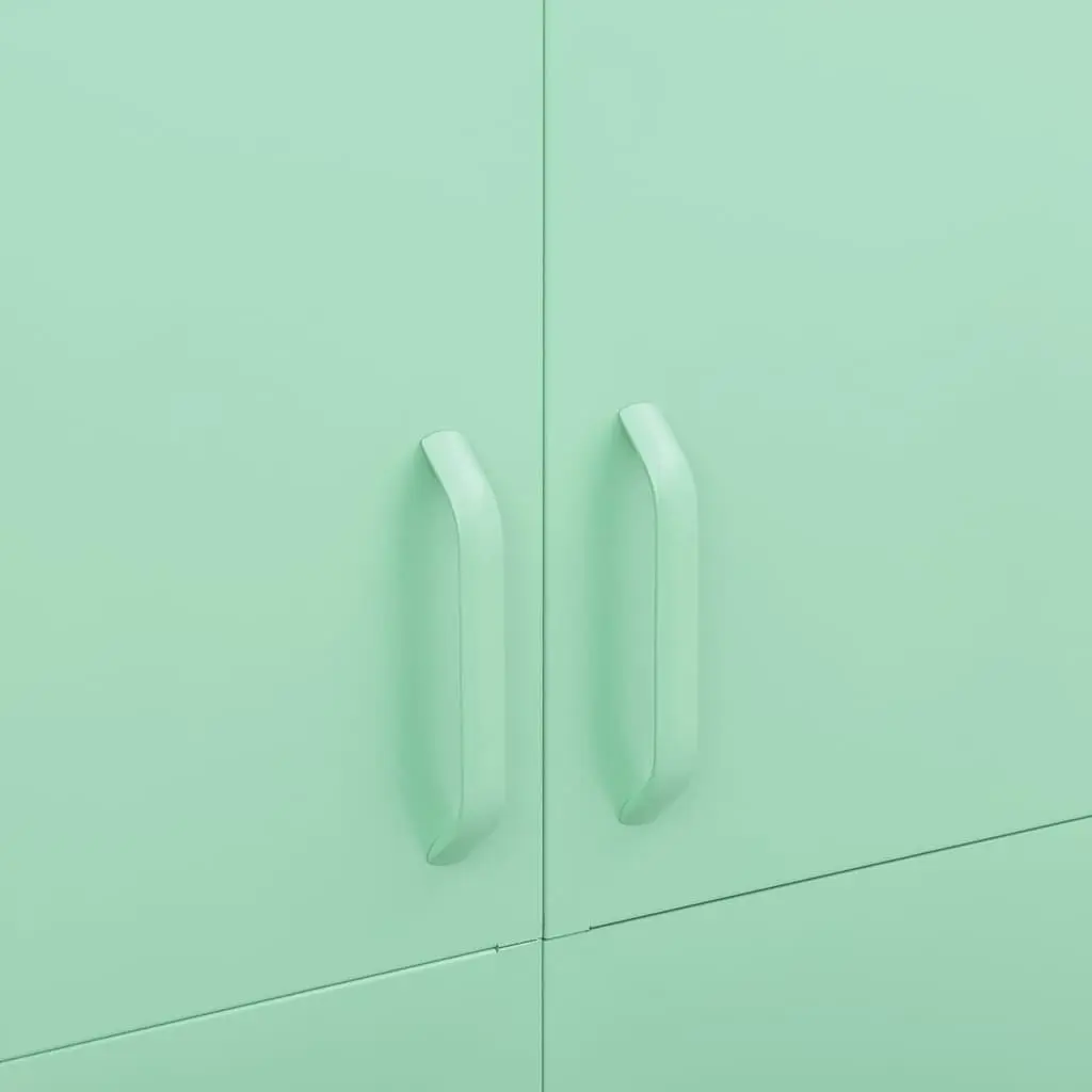 Green Steel Wardrobe Cabinet 90x50x180cm