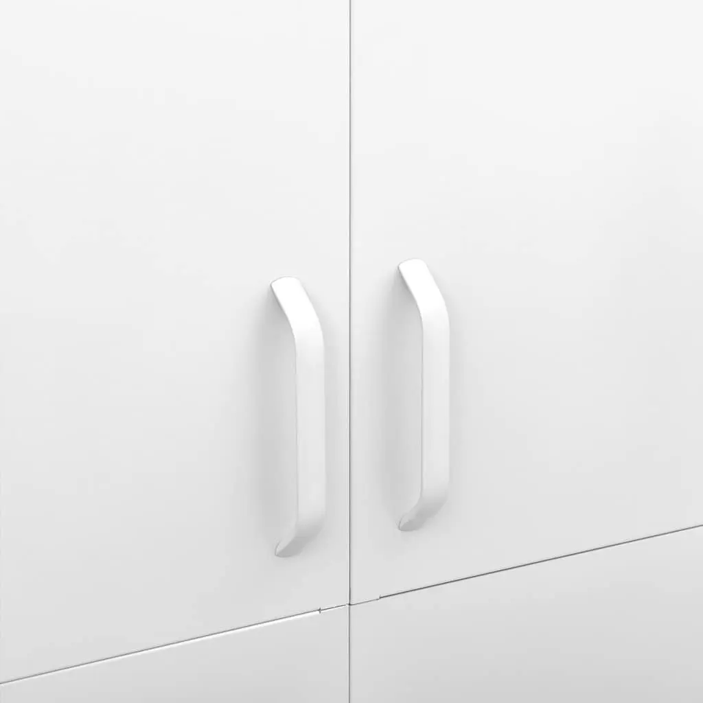 White Steel Wardrobe with Ample Storage Options