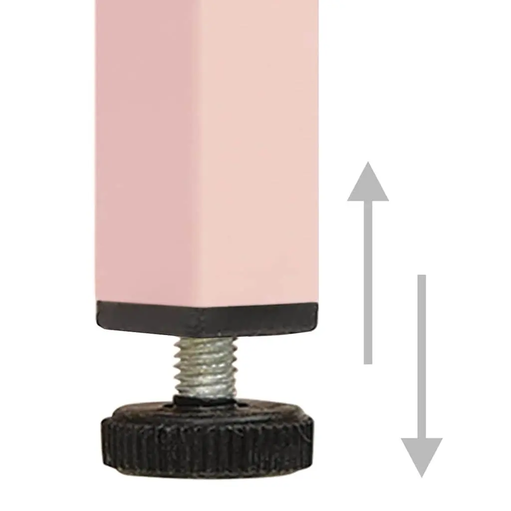 Storage Locker Cabinet Adjustable Shelves Pink Steel