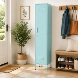 Reliable Green Steel Locker Cabinet with Adjustable Shelves