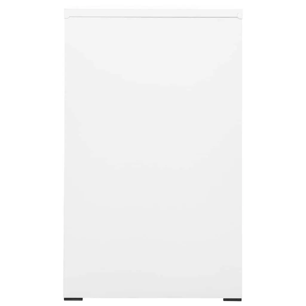 Filing Cabinet White 2 Drawer Steel Office Storage Lockable File Cabinet