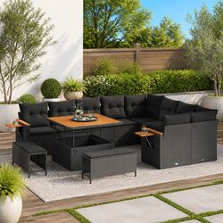 Comfortable and Versatile 12-Piece Garden Sofa Set