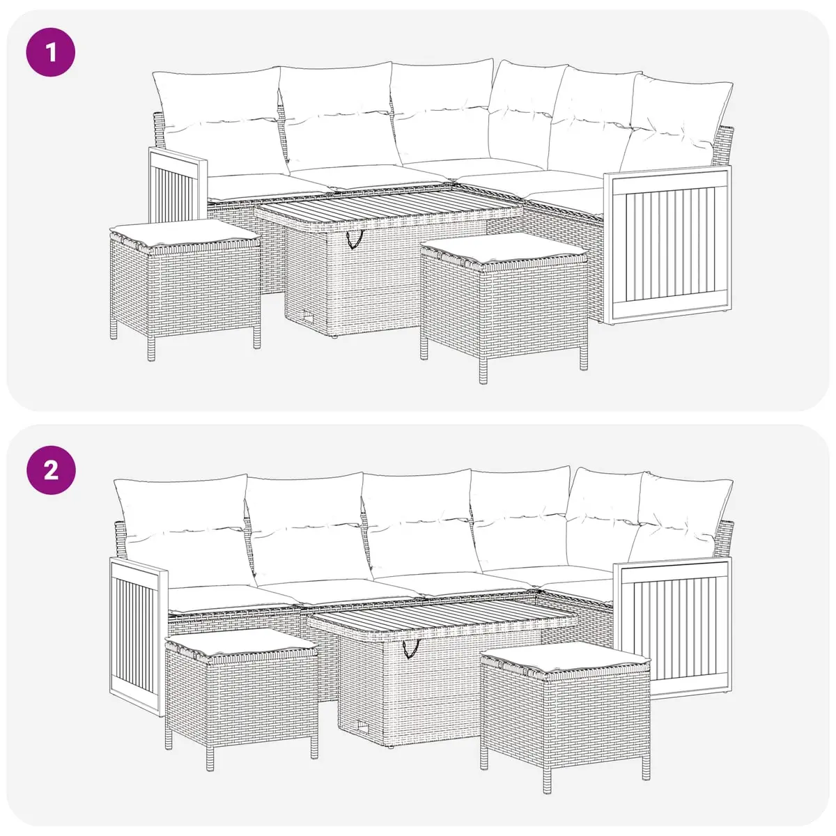 8-Piece Garden Sofa Set for Lasting Comfort