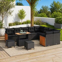 Affordable 12-Piece Outdoor Sofa Set with Quality Design