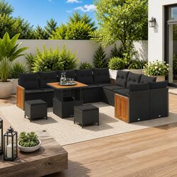 Comfortable and Durable 13-Piece Garden Sofa Set