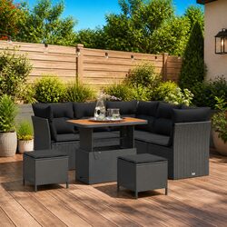 Comfortable 8-Piece Modular Sofa Set for Outdoor Relaxation