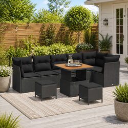 Comfort and Value in a 9 Piece Garden Sofa Set