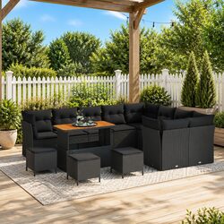 Cozy 13 Piece Modular Garden Sofa Set with Storage