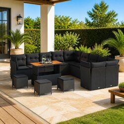 Quality 14-Piece Modular Garden Sofa Set for Comfort