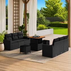 Reliable 9-Piece Outdoor Sofa Set with Comfort and Style