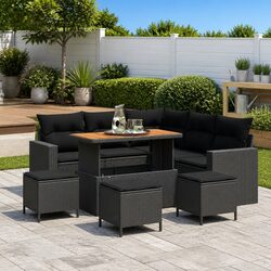 Warm and Reliable 10-Piece Outdoor Sofa Set