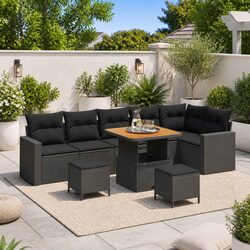 Comfort and Style: 11-Piece Outdoor Garden Sofa Set