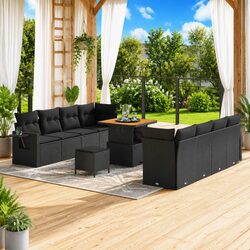 Value-Driven 11-Piece Modular Outdoor Garden Sofa Set