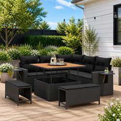 Quality Outdoor Sofa Set: 9 Pieces of Comfort