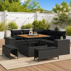 Quality 8-Piece Modular Garden Sofa Set for Outdoor Use
