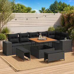 Value and Comfort: 9-Piece Garden Sofa Set