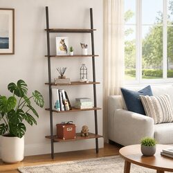 5-Tier Leaning Shelf: Practicality Meets Style