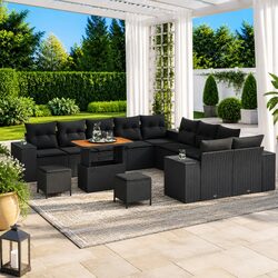 Comfortable and Practical 13 Piece Garden Sofa Set