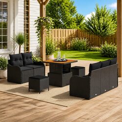 8-Piece Garden Sofa Set with Storage - Comfort Meets Value