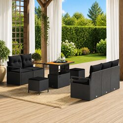 Comfortable and Versatile 8-Piece Outdoor Sofa Set