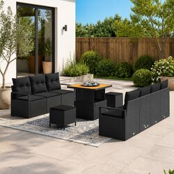 Comfortable 10-Piece Garden Sofa Set for Value Seekers
