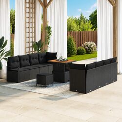 Reliable Black Modular Garden Sofa Set for Your Home