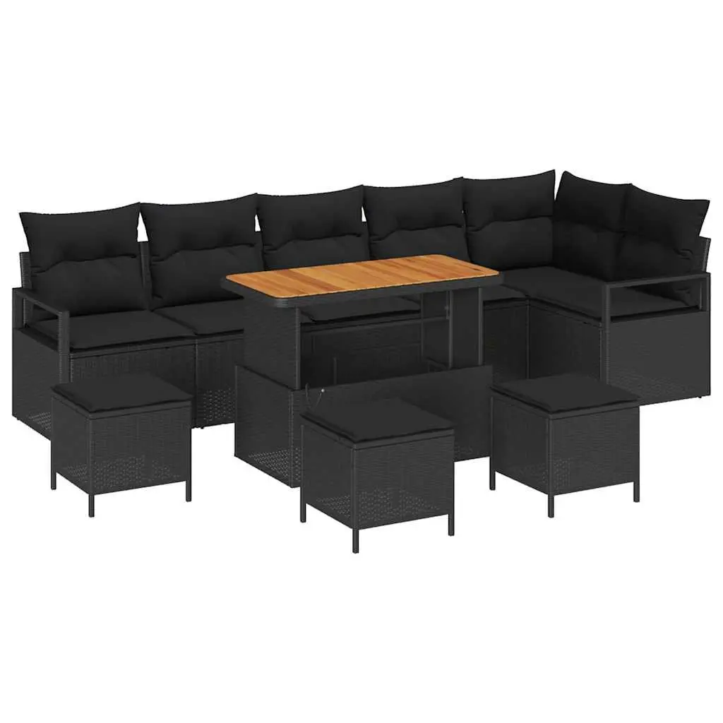 Rattan Garden Sofa Set with Storage