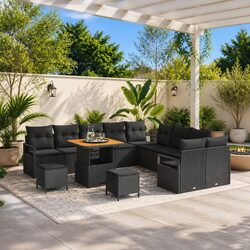 Comfortable 13-Piece Outdoor Sofa Set with Functional Design