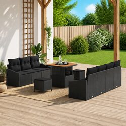 Practical 10-Piece Outdoor Sofa Set with Storage