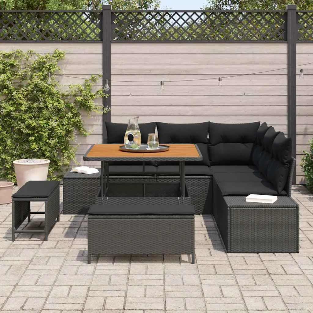 8-Piece Modular Sofa Set for Outdoor Use