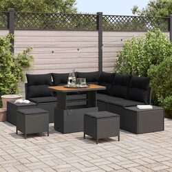 Value and Comfort: 8-Piece Modular Garden Sofa Set
