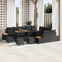 Warm and Reliable 14-Piece Outdoor Sofa Set with Storage