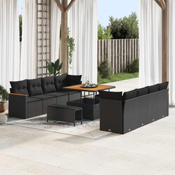 Comfortable 12-Piece Modular Outdoor Garden Sofa Set