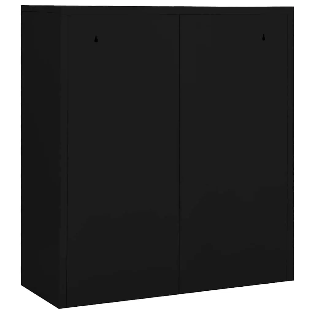 Storage Cabinet Black Steel Office Filing Organizer Adjustable Shelf