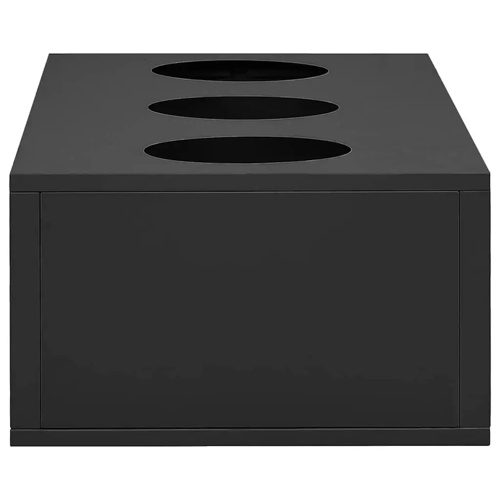 Steel Flower Box Modern Office Decoration 90 x 40 x 23 cm Anthracite