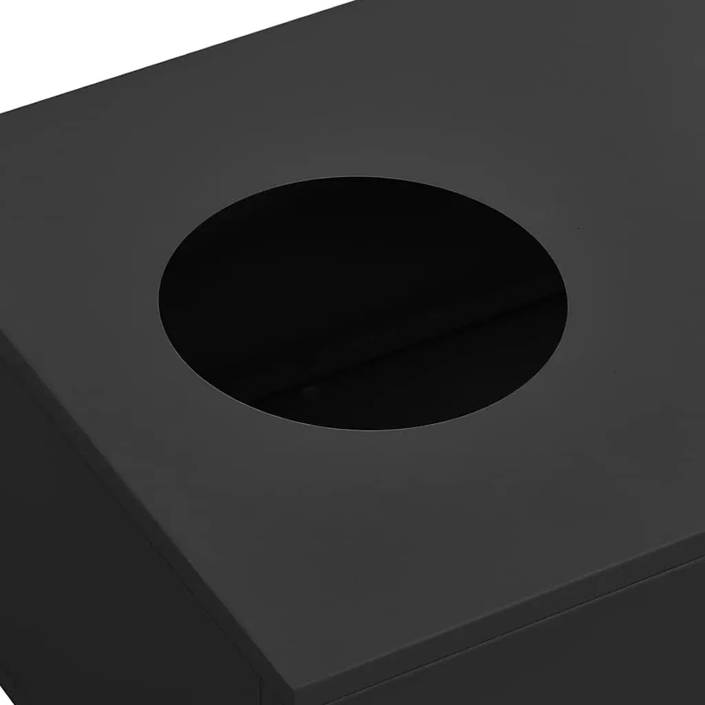 Steel Flower Box Modern Office Decoration 90 x 40 x 23 cm Anthracite