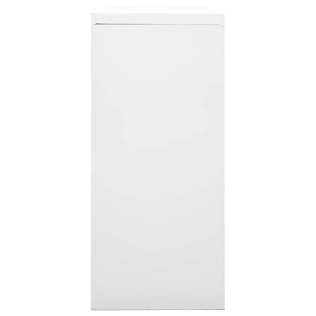Sliding Door Storage Cabinet Grey 90x40x90cm Steel Shelves Organizer