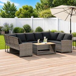 Comfortable and Practical Garden Sofa with Cushions