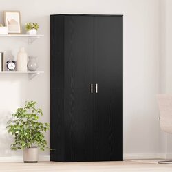 Functional Highboard Storage in Black Oak Finish