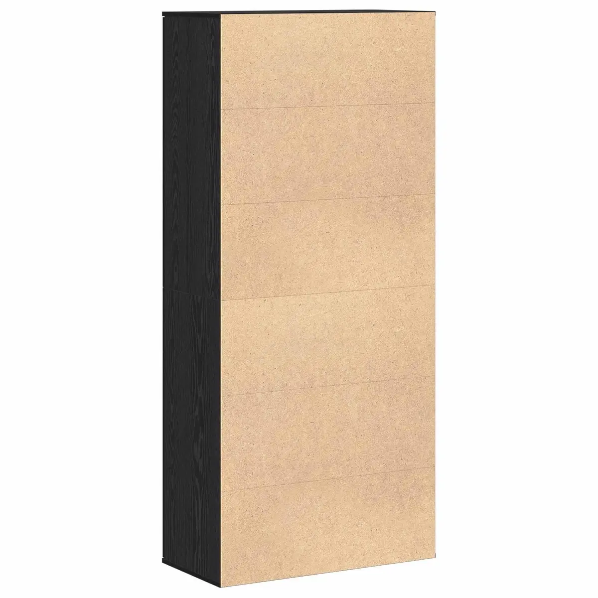 Highboard Storage Cabinet Organiser 80 x 39 x 178 cm Black Oak