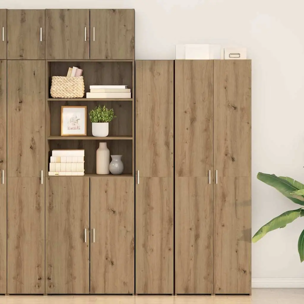 Brown Engineered Wood Highboard for Lasting Use