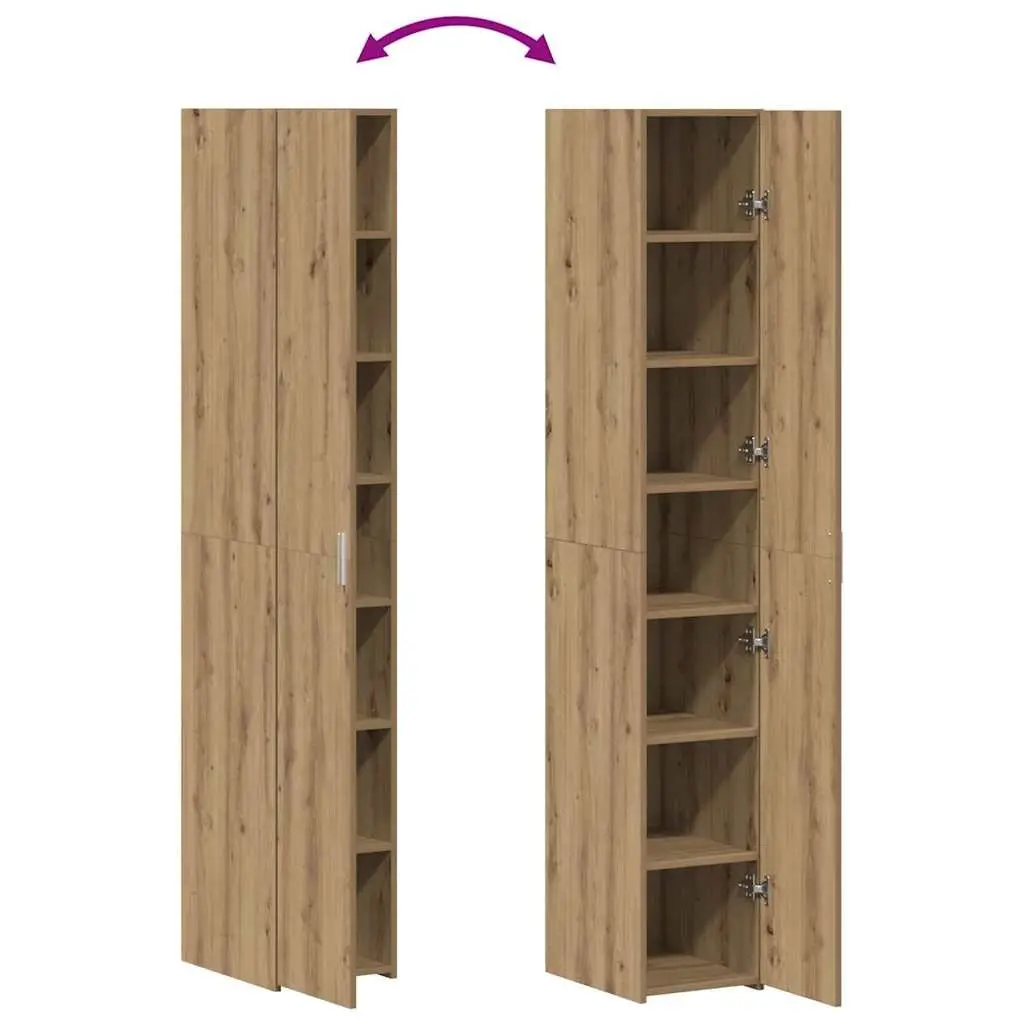 Brown Engineered Wood Highboard for Lasting Use